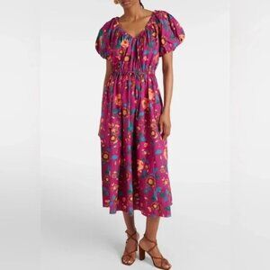 Ulla Johnson Vika Dress in Ruby Flora